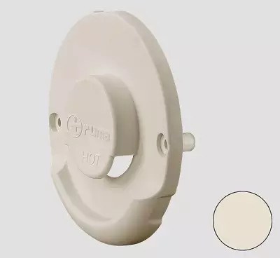 Truma seinäläpiviennin ulko-osa, kermavalkoinen - Combi-lämmittimien varaosat - 10013 - 1