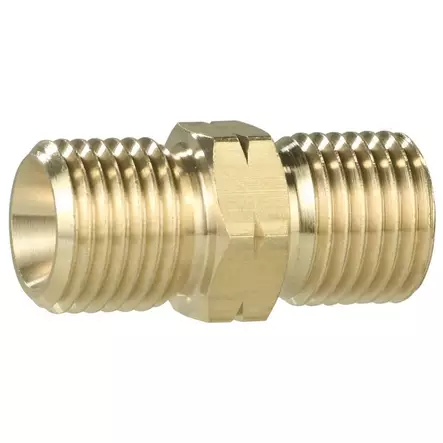 Gok jatkoliitin letkuille, messinki, G1/4 lh M x G1/4 lh M, vasen kierre - Kaasujärjestelmän tarvikkeet - 18424 - 1