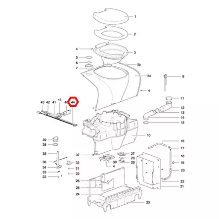 Thetford johtosarja C502 C - Kasettikäymälöiden varaosat - 22274 - 1