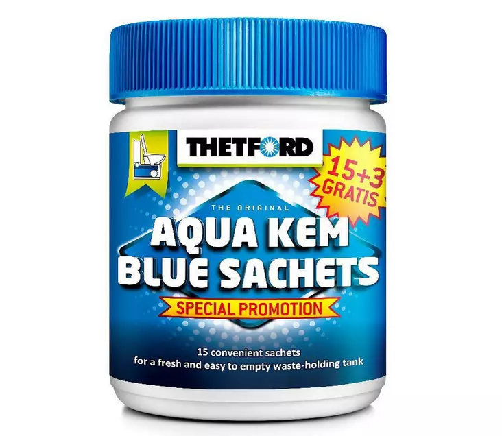 Aqua Kem Sachets käymäläjauhe 15 + 3 ps - Kemikaalit ja hoitoaineet thetford - 7264 - 1