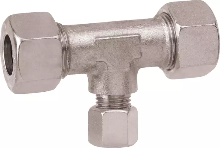 Gok T-liitin 10x8x10mm kaasuputkelle - Kaasujärjestelmän tarvikkeet - 294 - 1