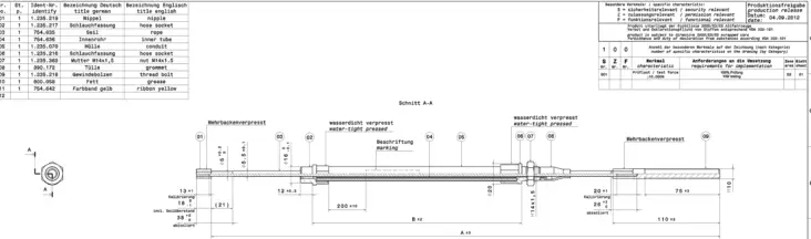 Jarruvaijeri 2020/1760mm AL-KO AL-KO 10mm kierre - Silmukka/kierre - 8034 - 1