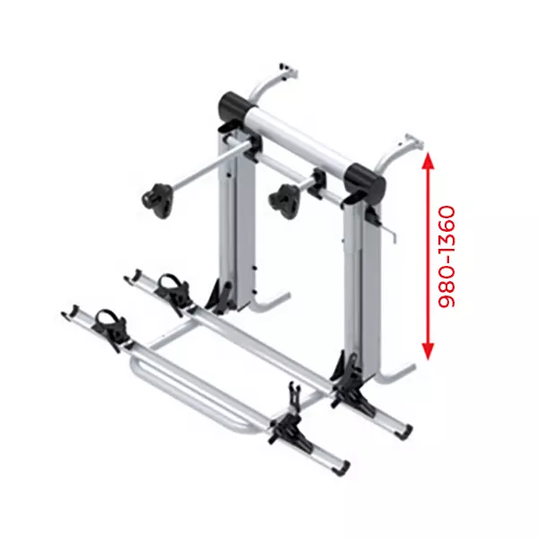 Polkupyöräteline Lift 12 V. Korkeus 980-1360 mm - BR-Systems - 17594 - 1