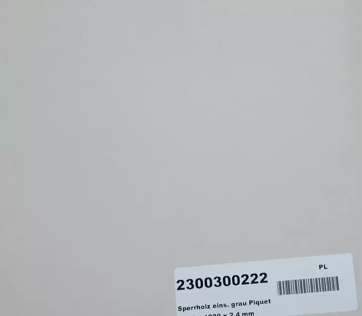 Sisävaneri Piquet, harmaa, 2440x1220x2,4 mm - HOBBY VARAOSAT - 24194 - 1