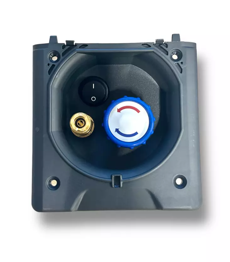 Suihkun ulosotto kytkimellä, ilman letkuliitintä, pikaliitintä ja kantta, musta - Suihkutarvikkeet muut - 21584 - 1