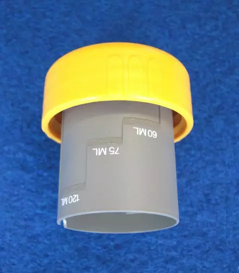 Thetford korkki/annostelukuppi, keltainen - Kasettikäymälöiden varaosat - 7924 - 1