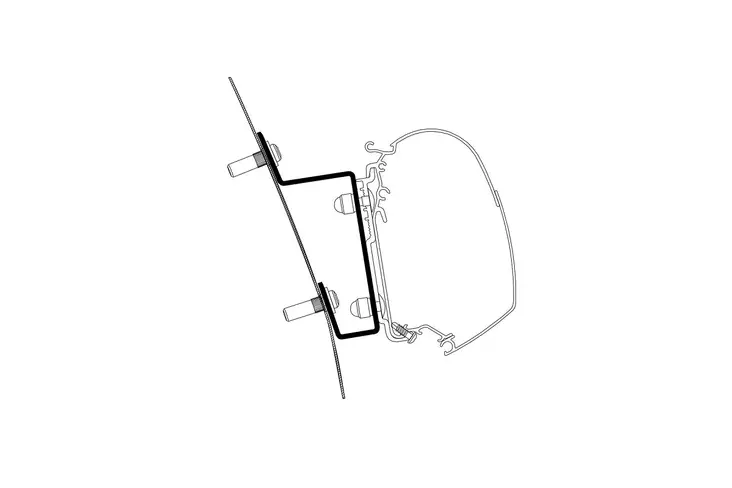 Thule kiinnityssarja Ford Transit H3 2014- (LHD) - Seinämarkiisien kiinnityssarjat - 18264 - 1