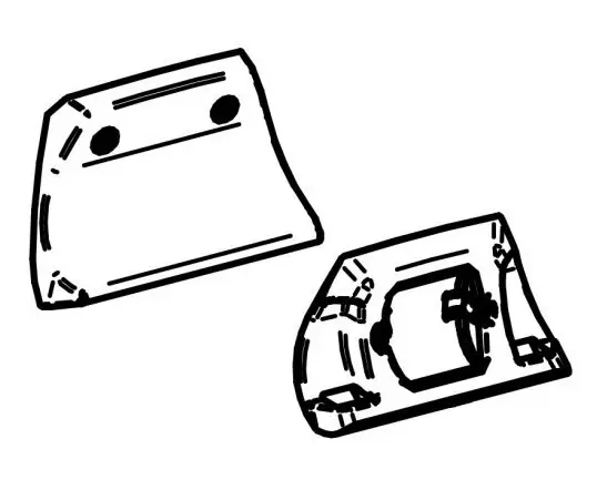 Thule vaakatangon kiinnikepari 1200 - Markiisien varaosat Thule - 9324 - 1