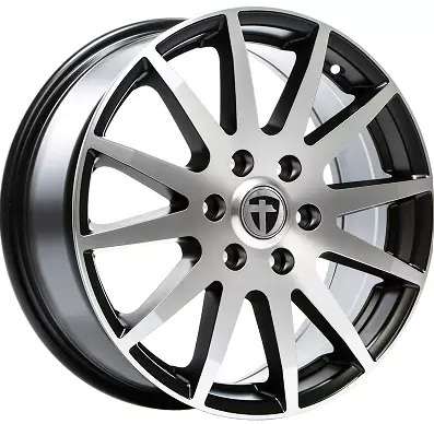 Tomason vanne TN1F130X5 keskirei78,1mm 6,5X16 Ducato musta Täyskiilt 1161853-J - Alumiinivanteet - 16374 - 1