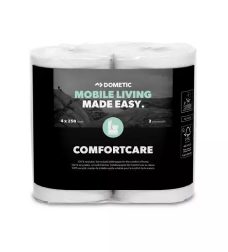 Dometic WC-paperi ComfortCare, 4 rullaa - poistuva - Kemialliset käymälät Dometic - 11655 - 1