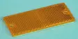 Heijastin 90 x 40 mm keltainen Reikien väli 79 MM, reiät 4mm - Muut koriosat - 185 - 1