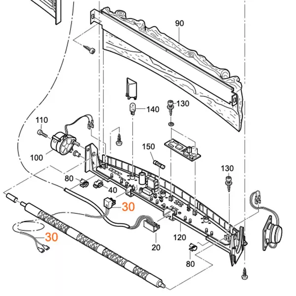 Cable 12 V 1.5 m - S-lämmittimien varaosat - 13905 - 1