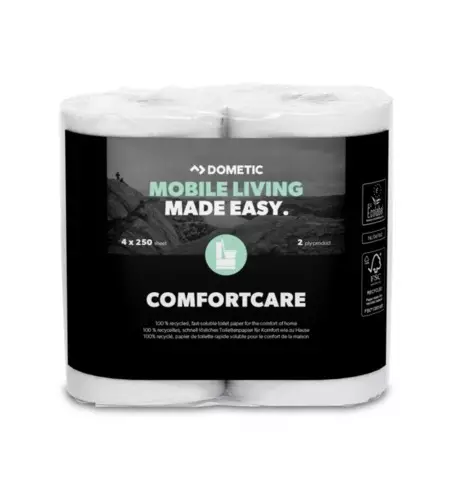 Dometic WC-paperi ComfortCare, 4 rullaa - poistuva - Kemialliset käymälät Dometic - 11655 - 1