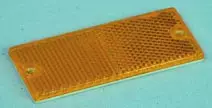 Heijastin 90 x 40 mm keltainen Reikien väli 79 MM, reiät 4mm - Muut koriosat - 185 - 1