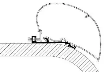 Thule kiinnityssarja Flat Adapter Set 3,50 m - Kattomarkiisien kiinnityssarjat - 10915 - 1