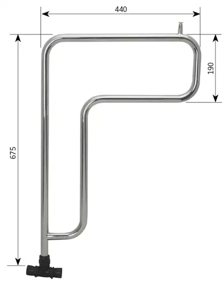 Alde pyyhekuivain 440x675 mm - Nestekeskuslämmitysjärjestelmän osat - 15236 - 2
