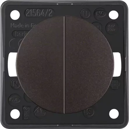 Berker katkaisin upotettava 2-osainen, ruskea - Sähkörasiat, pistokkeet - 23396 - 1