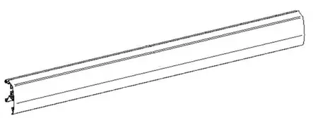 Thule etupalkki 6300 3,75 m, valkoinen - Markiisien varaosat Thule - 24456 - 1