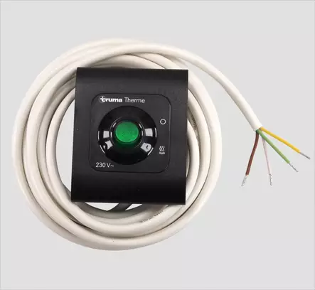 Truma ohjauspaneeli Therme 05/2002-, musta, johto 6 m - ILMALÄMMITYS - 14516 - 1