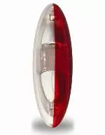 Äärivalo pu/va 124x39mm, painettava lasi Punainen/valkoinen, rv 83mm, SPL2010 - Jokon - 526 - 1