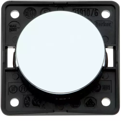 Berker vaihtokytkin upotettava kromi kiiltävä 250V, 16AX - Sähkörasiat, pistokkeet - 11136 - 1
