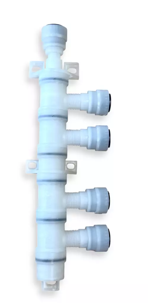 Comet vesijärjestelmän jakokappale 4-osainen, 1 tulo, 4 lähtöä - MUUT VESIJÄRJESTELMÄN OSAT - 23286 - 1