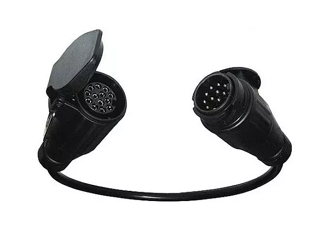 Jatkojohto 0,5m 13 napainen Jatkijohto 13 naaras 13 uros - Johtosarjat/Johdot - 10636 - 1