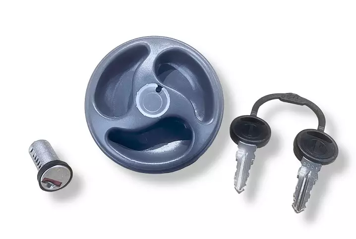 Läpiviennin korkki harmaa, vesisäiliön läpiviennin korkki - MUUT VESIJÄRJESTELMÄN OSAT - 12276 - 1