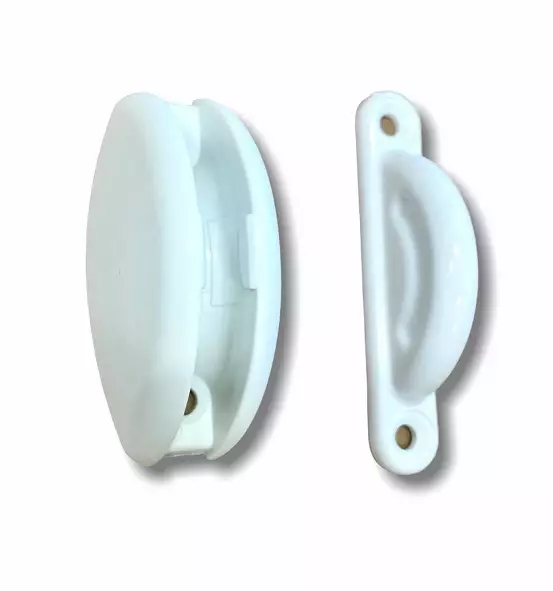 Oven aukipidin 2-osainen valkoinen - Ovien ja luukkujen osat - 3586 - 1