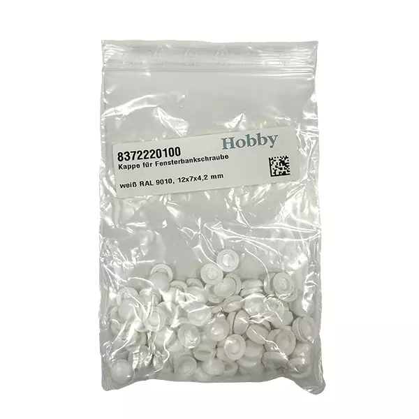 Ruuvin peitenappi valkoinen - HOBBY VARAOSAT - 17656 - 1