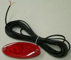 Seisontavalo punainen, upotettava, LED 101.6x45, punainen, johto 5m, 6501130005 - Hella/talmu/muut - 556 - 1