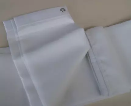 Suihkuverho valkoinen 270x180cm - HOBBY VARAOSAT - 5866 - 1