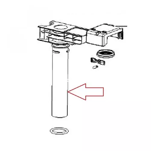 Thetford jätesäiliön tyhjennysputki C250/C260 - Kasettikäymälöiden varaosat - 16576 - 1