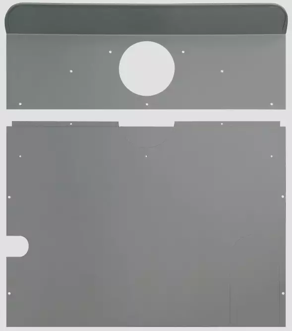 Truma takapelti S 2200, harmaa, vasen - S-lämmittimien varaosat - 13986 - 1