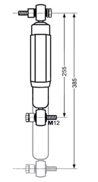 Akselin iskunvaimennin musta 244087 1-aks 1800-4000kg/2-aks 3500-7500kg - AL-KO - 2167 - 2