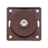 Berker antennirasia upotettava ruskea SAT F-liitin - Sähkörasiat, pistokkeet - 647 - 1