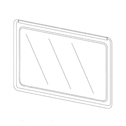 Ikkuna 595x620, ei salpoja ym osia 04.10.612.90.68.52.000, Polyplastic - HOBBY VARAOSAT - 3957 - 1