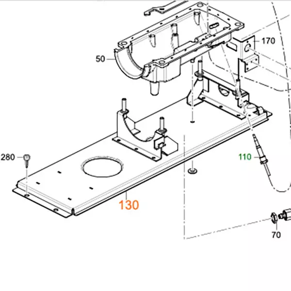 Base cpl., left - S-lämmittimien varaosat - 13827 - 1