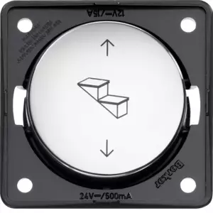 Berker astimen katkaisin upotettava kromi kiiltävä 12-24V - Sähkörasiat, pistokkeet - 11137 - 1