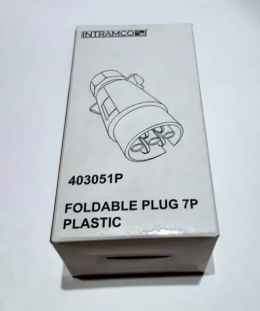 Pistoke 7-napainen muovi Pistoke 2-johdolle pakattu - Pistokkeet/Adapterit - 10627 - 1