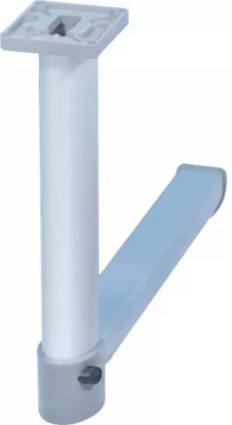 Pöydänjalka saranalla, mattaharmaa 675/315 mm - PÖYDÄNJALAT JA TARVIKKEET - 24087 - 1