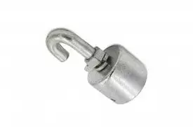 Puomin päätykappale koukkuruuvilla 110mm Hevostrailerin - Hevostrailerit/Saranat/Lavalukot/Kaasujo - 11267 - 1