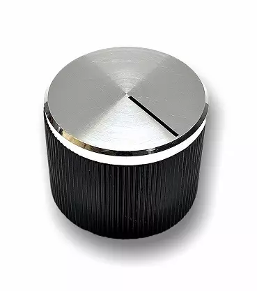 Säädinnuppi kromi/musta SOG52xx, SOV420xx - Liesien ja uunien varaosat - 11707 - 1