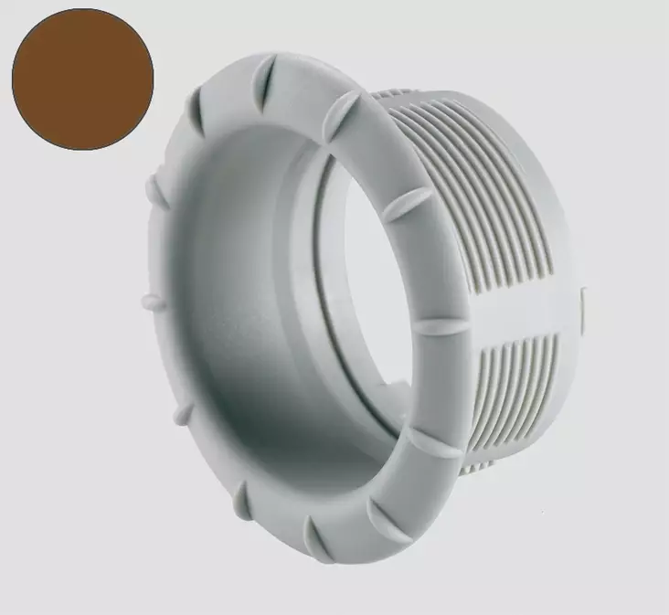 Truma päätesuutin 65/72 mm ilman ritilää, ruskea - Ilmakeskuslämmityksen asennustarvikkeet - 14687 - 1