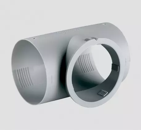 Truma päätesuuttimen T-jakokappale 65/72 mm LT - Ilmakeskuslämmityksen asennustarvikkeet - 13377 - 1