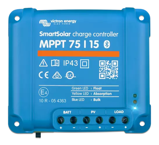 Victron Energy lataussäädin SmartSolar MPPT 75/15 Tr 12/24 V Bluetooth - Aurinkopaneelisarjojen osat NDS - 18467 - 1