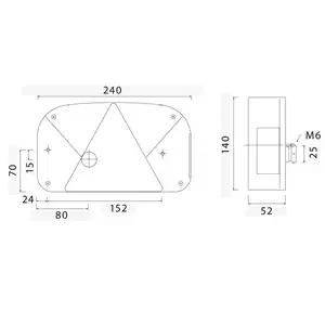 Aspöck Multipoint 2 vasen 12v Aspöck yhdistelmätakavalo vasen - Aspöck - 10988 - 2