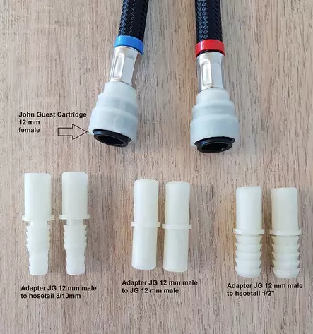 Comet vipusekoitushana Lucca kromattu, katkaisijalla, liitosletkut, sovitesarja - Hanat Comet - 23078 - 2