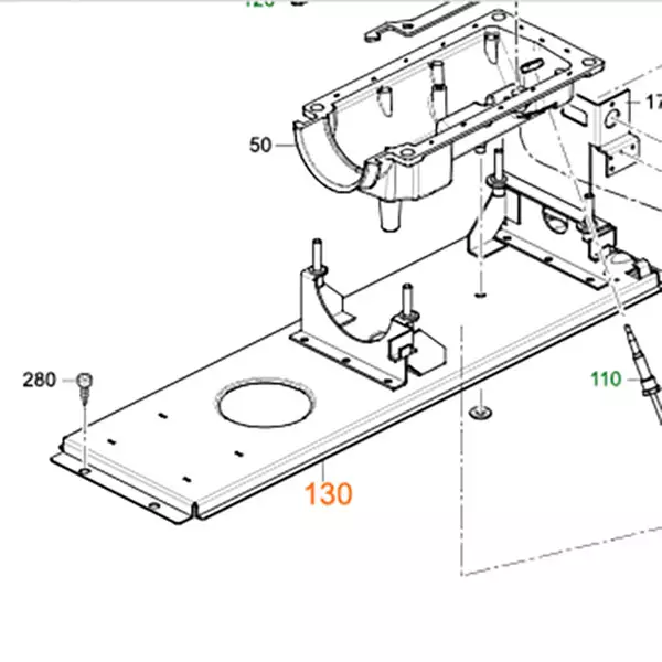 Base cpl., right - S-lämmittimien varaosat - 13828 - 1