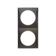 Berker kehys 2-osainen, ruskea, reikä 42.5 mm - Sähkörasiat, pistokkeet - 638 - 1